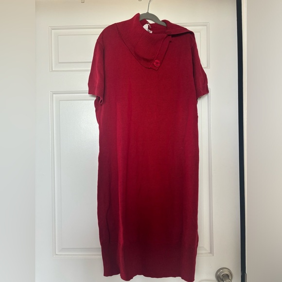 Cotton red dress - Picture 4 of 5